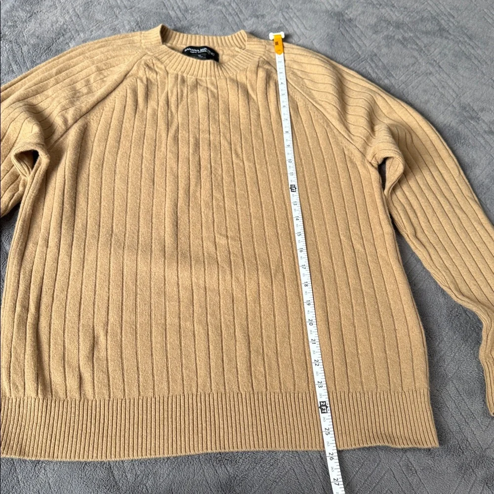 Banana Republic Cashmere Sweater Scola Men’s Camel Medium